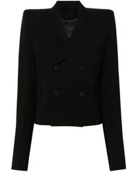 Rick Owens - Cropped Wool Blazer - Lyst