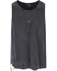 Satisfy - Mothtech Distressed Waffle-Knit Tank Top - Lyst