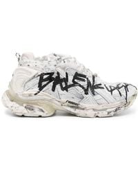 Balenciaga - Sneakers runner graffiti - Lyst
