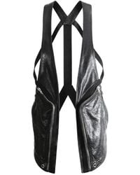 Rick Owens - Temple Zip-Detail Leather Vest - Lyst
