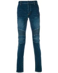 Balmain - Jeans Im Biker-Look - Lyst