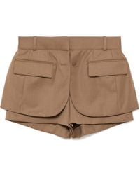 Monse - Shorts Con Design A Strati - Lyst