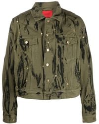 Kusikohc - Stud-Embellished Distressed Denim Jacket - Lyst