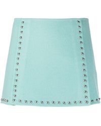 P.A.R.O.S.H. - Bleak Studded Mini Skirt - Lyst