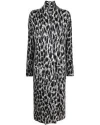 Zadig & Voltaire - Leopard-print Cardigan Coat - Lyst