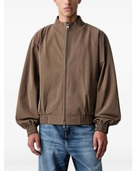 Rains - Logo-Patch Bomber Jacket - Lyst