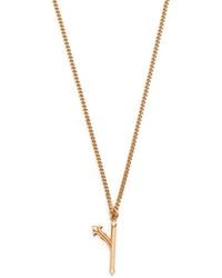 Emanuele Bicocchi - Y Letter-Pendant Chain Necklace - Lyst