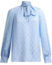 Etro - Silk Jacquard Blouse - Lyst