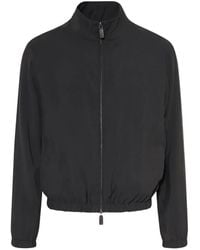 Emporio Armani - Zip-Up Bomber Jacket - Lyst