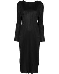 Pleats Please Issey Miyake - Robe Monthly Colors: November À Coupe Mi-Longue - Lyst
