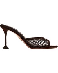 Aquazzura - Bisous Mesh-Mules 85mm - Lyst