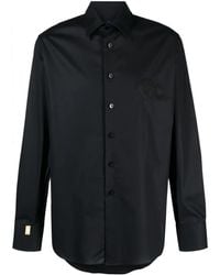 Billionaire - Logo-Embroidered Poplin Shirt - Lyst