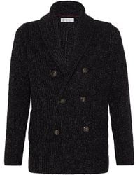 Brunello Cucinelli - シルクブレンド カーディガン - Lyst