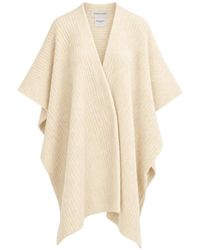 Christian Wijnants - Ribbed-Knit Draped Poncho - Lyst