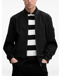 BOSS - Zip-Fastening Bomber Jacket - Lyst