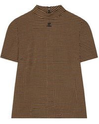 Courreges - Heritage Houndstooth-Pattern Top - Lyst