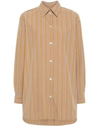 TOTEME - Striped Cotton Shirt - Lyst