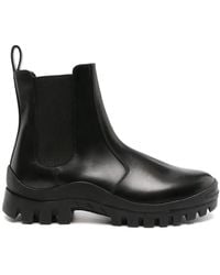 The Row - Stivaletto chelsea in pelle nera - Lyst