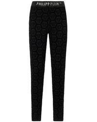 Philipp Plein - Flock-Monogram Leggings - Lyst