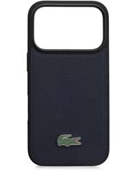 Lacoste - Coque D'Iphone 17 Pro À Plaque Logo - Lyst