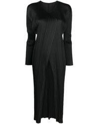 Pleats Please Issey Miyake - Monthly Colors Plissé Single-Breasted Coat - Lyst