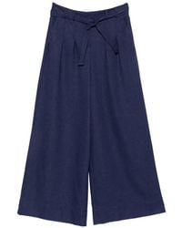 MAISON 123 - Belted Wide-Leg Trousers - Lyst