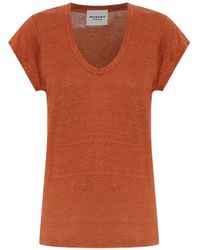 Isabel Marant - Zankou V-Neck T-Shirt - Lyst