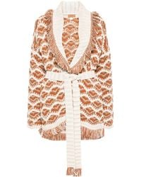 Alanui - Hawa Mahal Patterned-Intarsia Cardigan - Lyst
