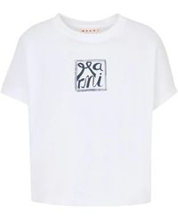 Marni - Logo-Print T-Shirt - Lyst