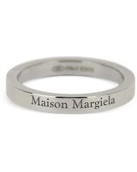 Maison Margiela - Ring Mit Logo-Gravur - Lyst