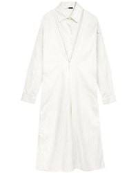 Vera Wang - Robe-Chemise Mi-Longue Mercer À Rayures - Lyst