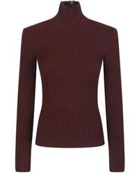 Max Mara - Ribbed Roll-Neck Sweater - Lyst