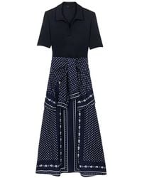 Maje - Polka-Dot Maxi Dress - Lyst