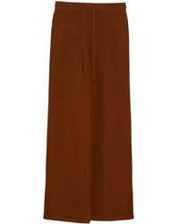 Yves Salomon - Knitted Wide-Leg Trousers - Lyst