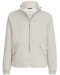 Brunello Cucinelli - Lightweight Nylon Outerwear Jacket With Packable Hood - Lyst