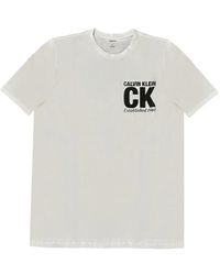 Calvin Klein - Round-Neck Logo T-Shirt - Lyst