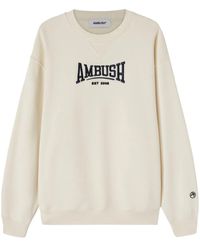 Ambush - Logo-Embroidered Organic-Cotton Sweatshirt - Lyst