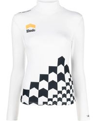 Rhude - High-Neck Long-Sleeve T-Shirt - Lyst