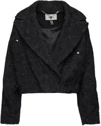 Nissa - Bead-Embellished Bouclé Jacket - Lyst