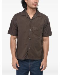 BERNER KUHL - Contrast-Stitch Short-Sleeve Shirt - Lyst