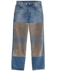 Maison Margiela - Flocked-Patch Jeans - Lyst