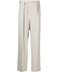 Victoria Beckham - Pantalones anchos con diseño cruzado - Lyst