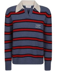 Giada Benincasa - Crazy Lover Striped Embroidered Sweater - Lyst