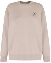 adidas By Stella McCartney - X Stella Mccartney Loose Cotton Sweatshirt - Lyst