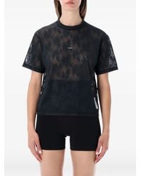 Satisfy - Spacelace Logo-Detail T-Shirt - Lyst