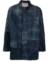 By Walid - Patchwork Button-Up Shirt - Lyst