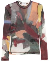 JW Anderson - T-Shirt À Imprimé Abstrait - Lyst