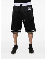 Dolce & Gabbana - Dg Sport Logo-Patch Striped-Trim Shorts - Lyst