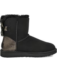 UGG - Mini Bailey Bow "black" アンクルブーツ - Lyst