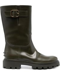 Tod's - Bottes En Cuir À Détail De Boucle - Lyst